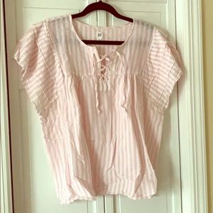 Gap Lace Yoke Top